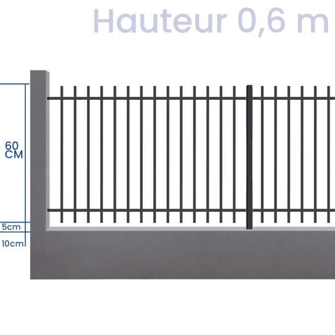 Park1 - Clôture hauteur 60cm