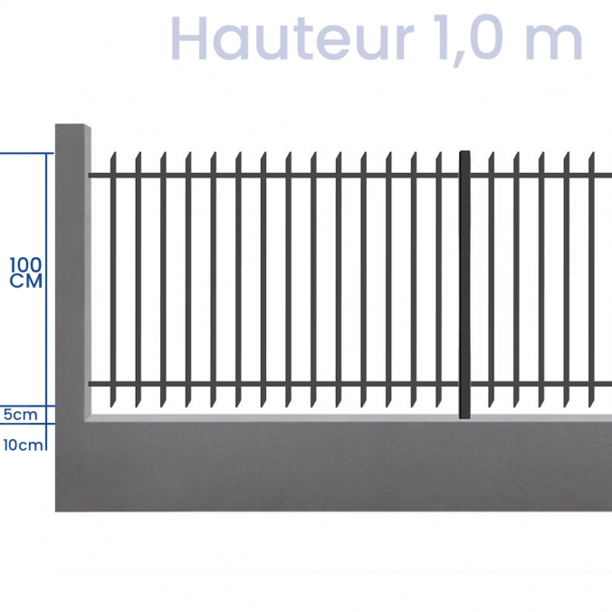 Park2 - Clôture hauteur 100cm