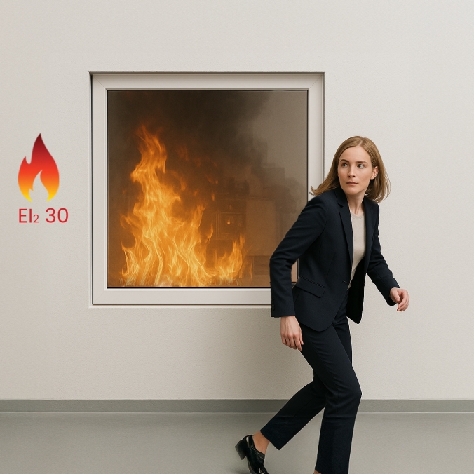Châssis vitré coupe-feu...