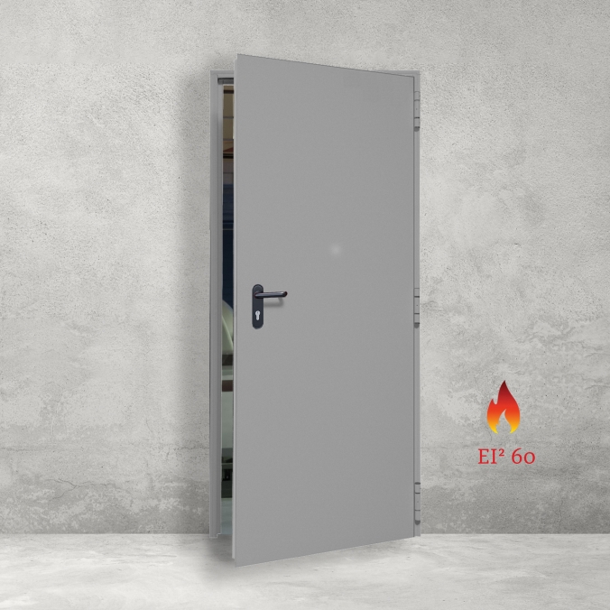 Porte coupe-feu 1h RAL 7035...