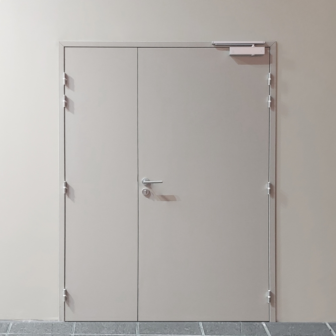 Bloc porte bois 2 vantaux tertiaire sur-mesure