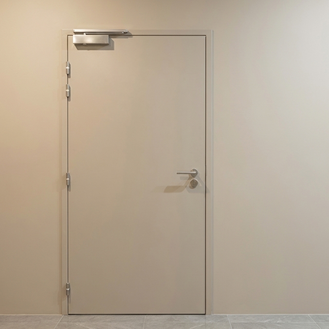 Bloc porte bois 1 vantail tertiaire sur-mesure