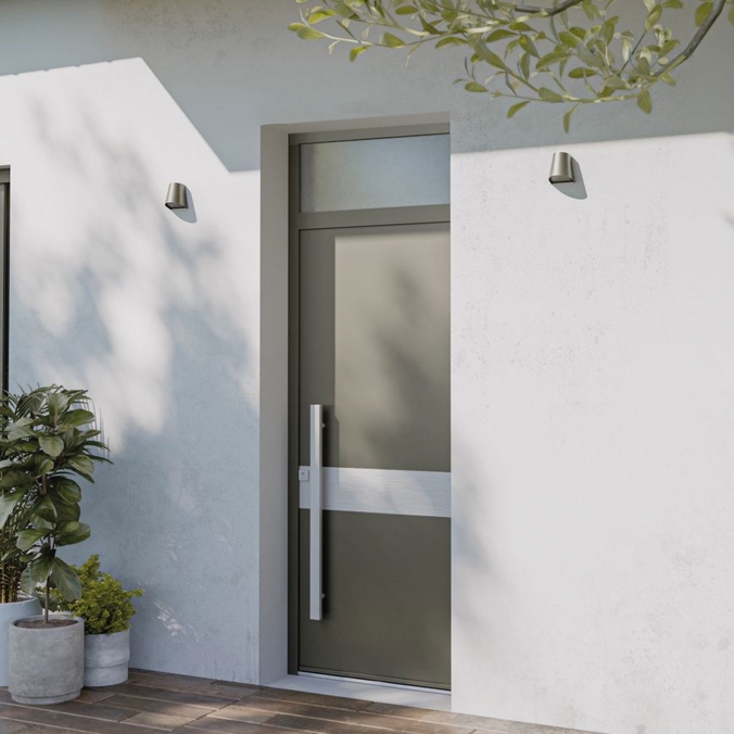 Porte d'entrée aluminium monobloc OLIVIA