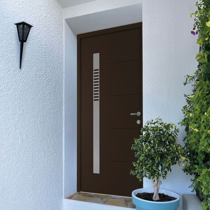 Porte d'entrée aluminium monobloc BELLA
