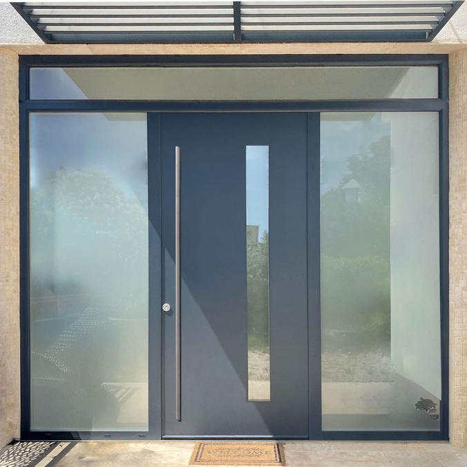 Porte d'entrée aluminium monobloc ISA