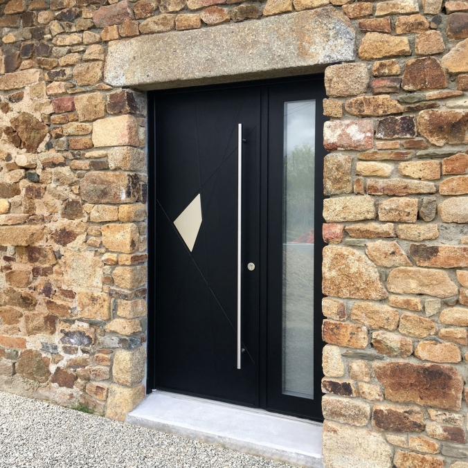 Porte d'entrée aluminium Monobloc MILA