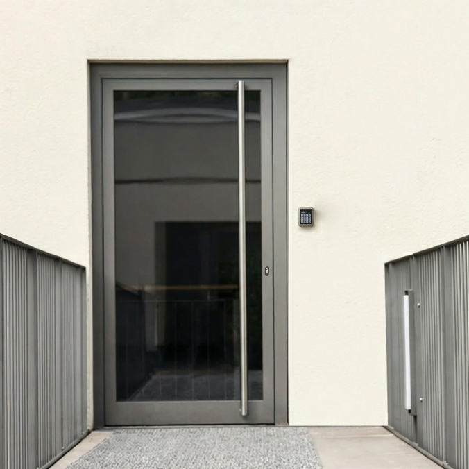 Porte aluminium 1 vantail grand trafic