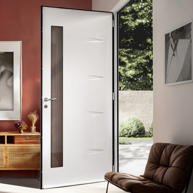 Porte d'entrée acier monobloc HUGO
