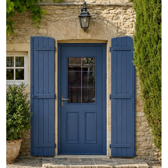 Porte d'entrée acier monobloc LUCIO