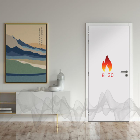 Porte palière d'appartement acoustique