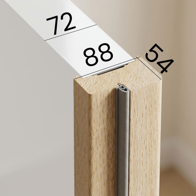 Huisserie seule pour porte 2 vantaux en stock