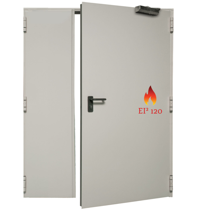 Porte 2 vantaux, Coupe-feu 2h, Destockage