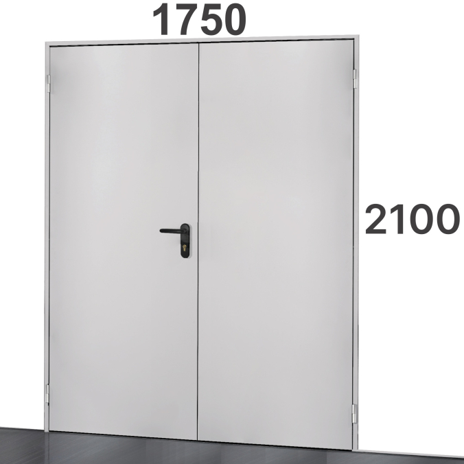 Porte 2 vantaux multi-usages en acier