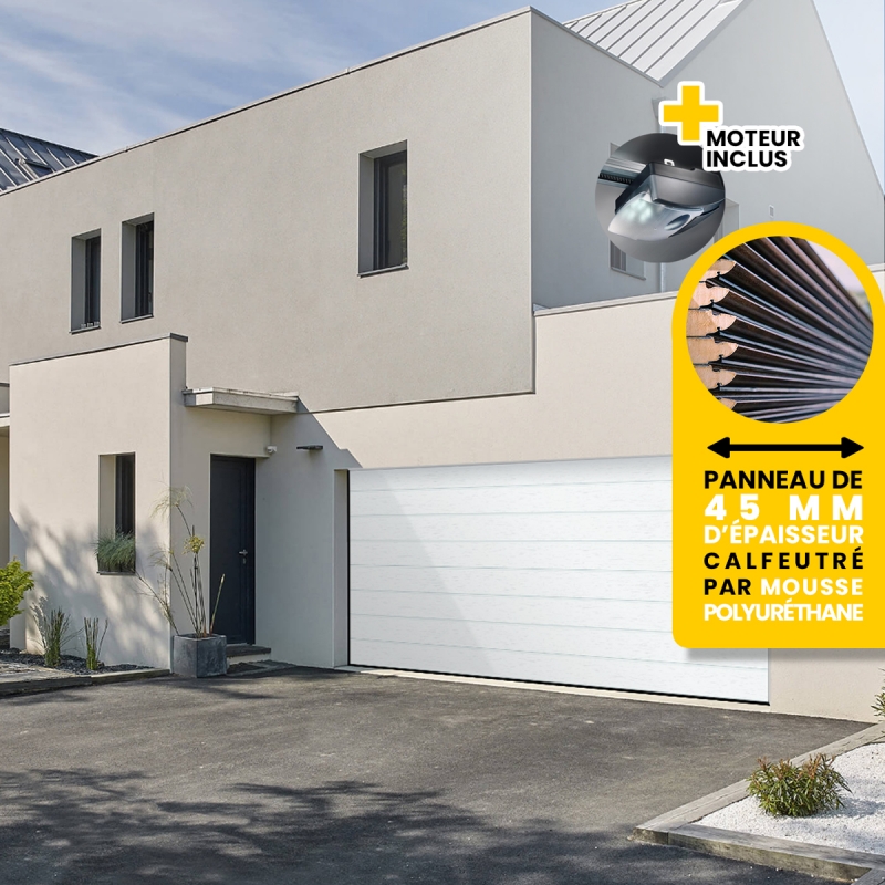 Portes de garage sectionnelles sur-mesure - Fabricant TUBAUTO