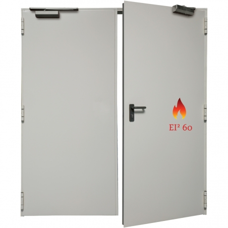 Porte 2 vantaux premium, coupe-feu 1h, STOCK garantie, Livraison rapide