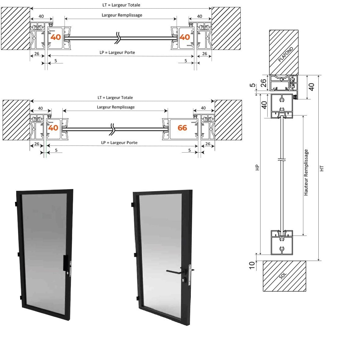 Porte Atelier Expresso sur-mesure