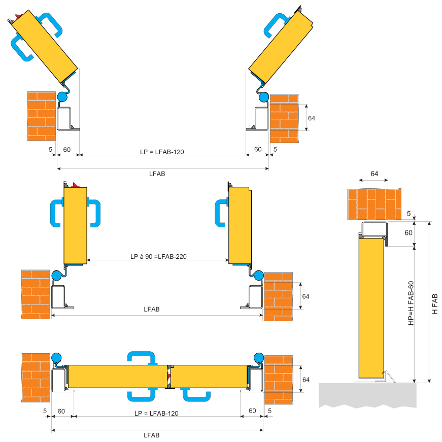 Porte acier premium 2 vantaux ISOMETAL