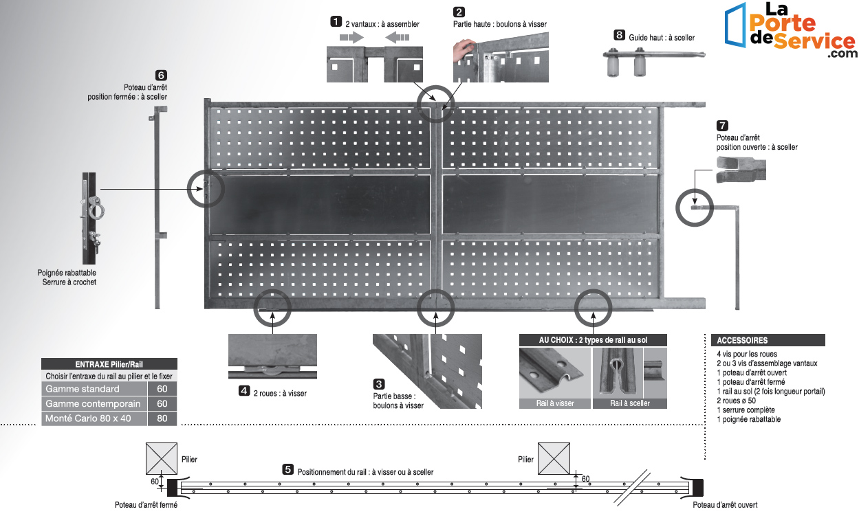 BALME 1 - Portail Coulissant En Acier